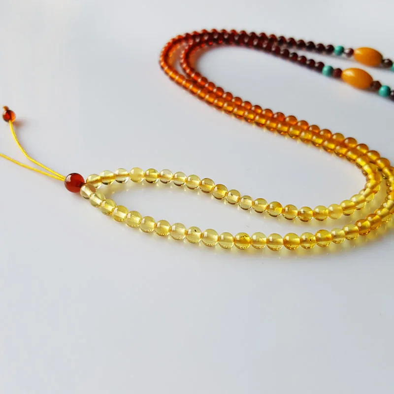 3mm amber necklace (1)