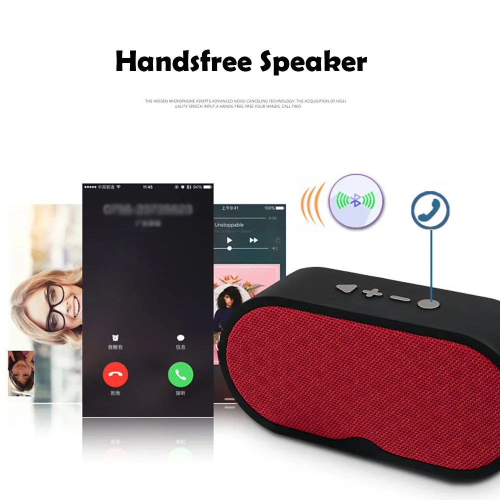 POYATU Bluetooth динамик FM радио бас беспроводной динамики колонок портативный с