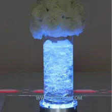 1 перезаряжаемый светодиодный светильник на литиевой батарее 6 дюймов RGB, зеркальный базовый светильник, ваза для свадебной вечеринки, базовый светильник, кальян, светильник s