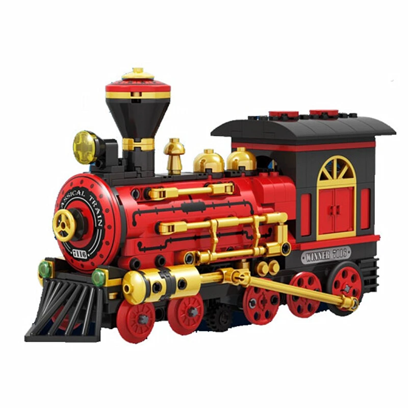 

WINNER Technic Moc Electric Control Steam Train Building Blocks Set Bricks Classic Power Model Kids Toys Compatible Legoings