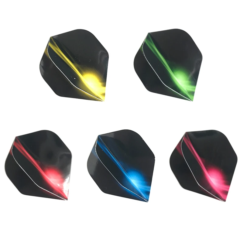 Yernea 새로운 다트 비행 15Pcs/5set 전문 2D 다트 비행 색상 오로라 테일 다트 액세서리 도매