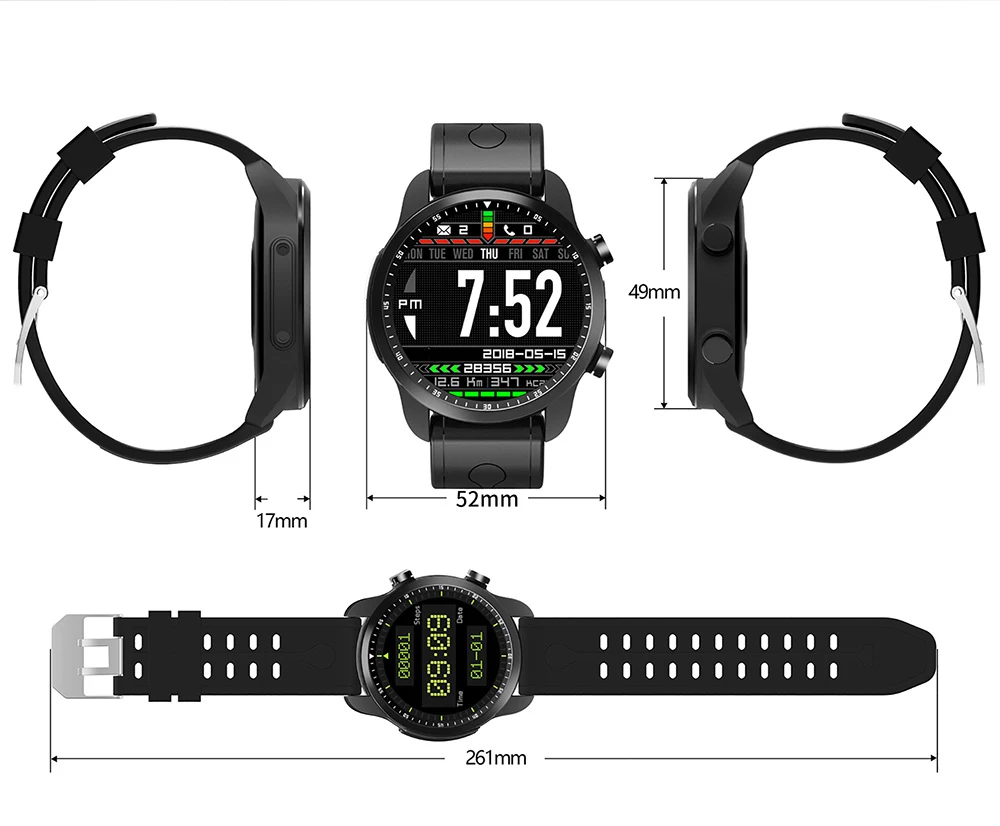 KingWear KC06 4 г Smartwatch телефон 1,3 дюймов Android 6,0 MTK 6737 1,2 ГГц 1 Гб оперативная память 16 Встроенная сердечного ритма мониторы gps Смарт часы для мужчин