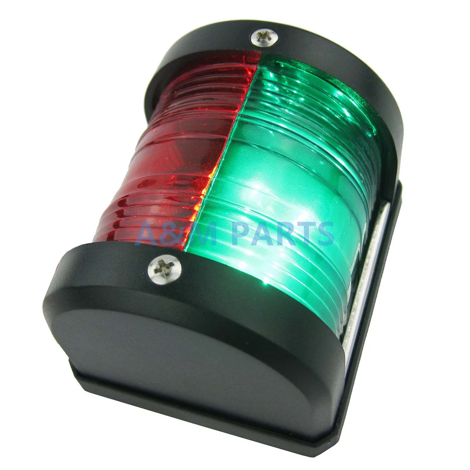 12V светодиодный морской двухцветный навигационный светильник, водонепроницаемый боковый красный зеленый светильник с бантом, сигнальный светильник для плавания