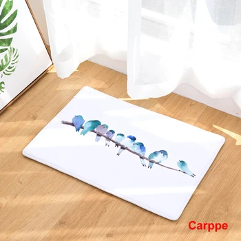 

2017 New Home Decor Bird Flamingo Feather Carpets Non-slip Kitchen Rugs for Home Living Room Floor Mats 40X60 50X80cm