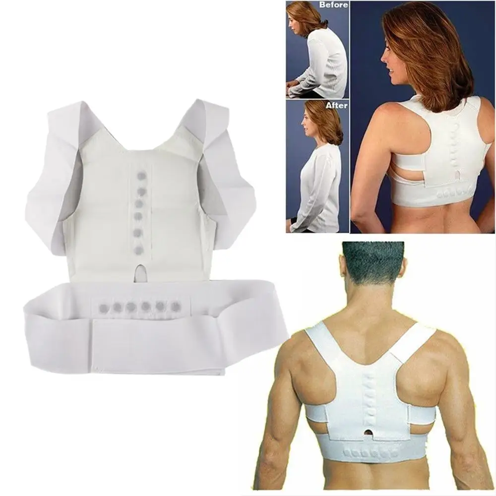 

Men Posture Corrector Adjustable Back Support Belt Orthotics Posture Correction Brace Support Correction Back Straight Shoulders