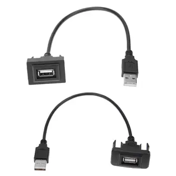 

12-24V AUX USB Port Cable Cord Wire Adapter for Toyota VIGO/Vios/Corolla Auto Car Accessories Black AUX USB Port Adapter