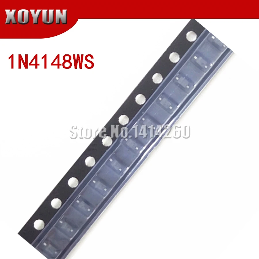 

100pcs/lot 1N4148WS T4 sod323 smd Surface Mount Small Signal Diodes