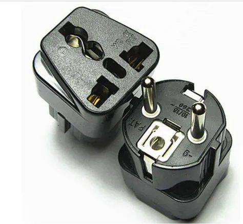 

German plug socket Indonesia Bali Island Korea Travel Converter Adapter Industrial Plug Household Plugs Power Adapter charger