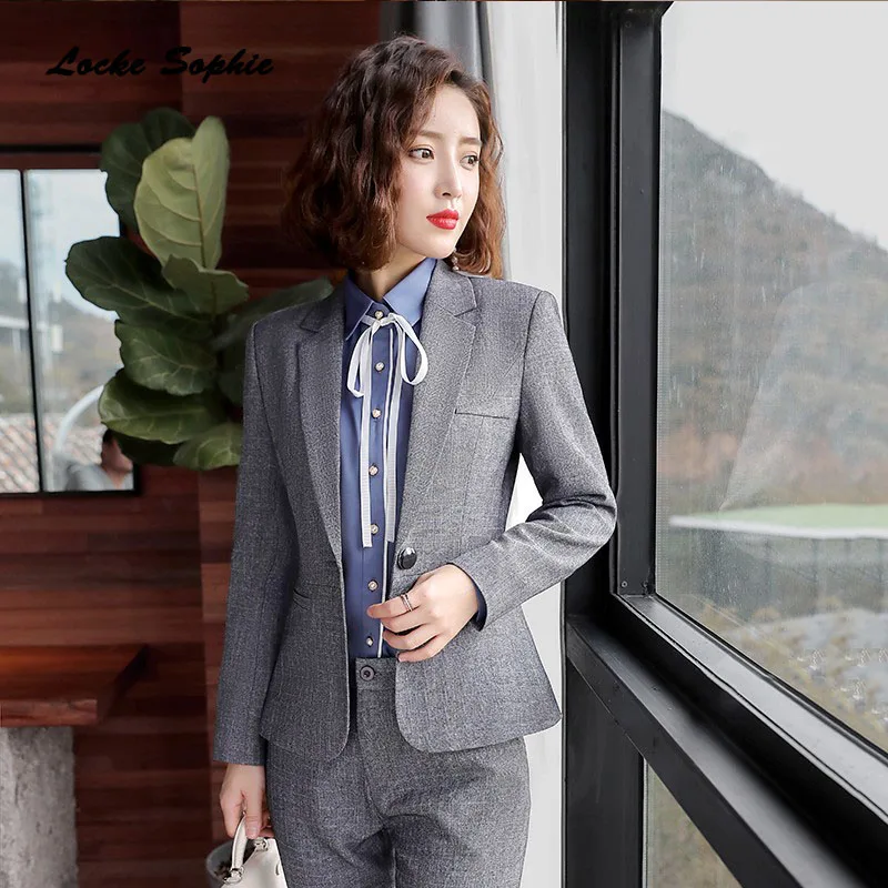 Women's Plus size Blazers coats 2019 Summer cotton blend Splicing Long sleeves Small Suits jackets ladies Skinny Blazers Suits