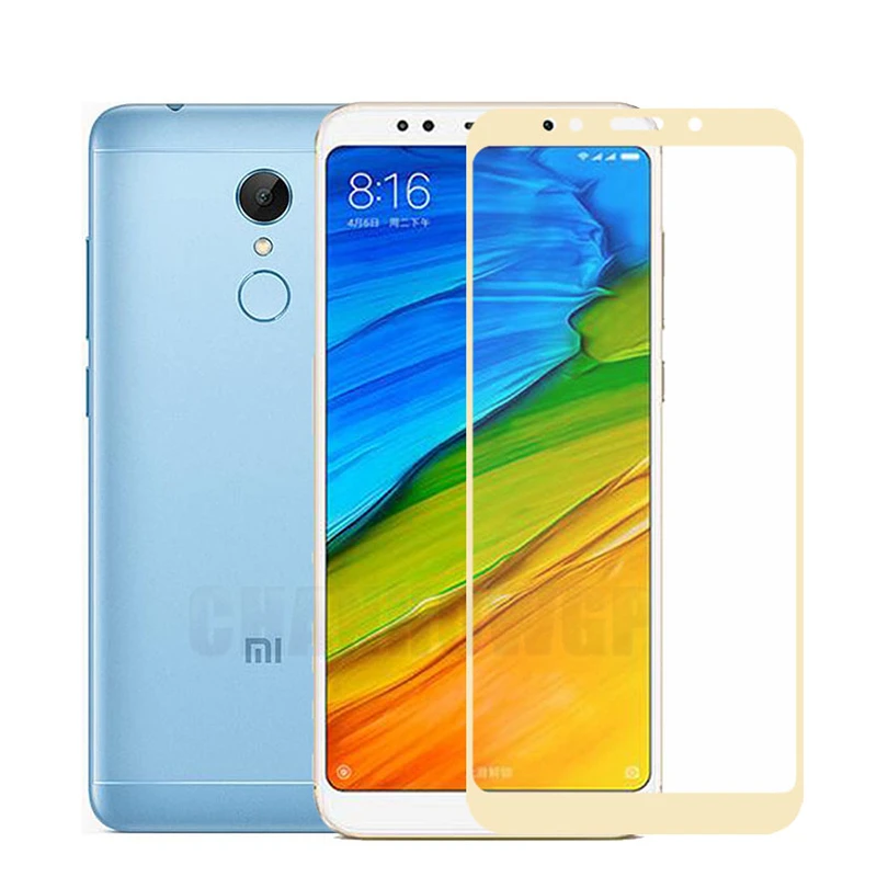 9H полное покрытие закаленное стекло для Xiaomi Redmi 5 Plus MET7 MEI7 защита экрана MDTI MDI1 MDG1
