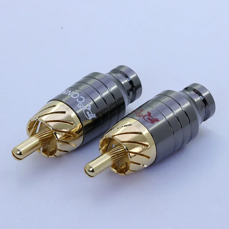2 шт./1 пара роскошный паяльный разъем RCA для динамика аудиовыход/переходник входа