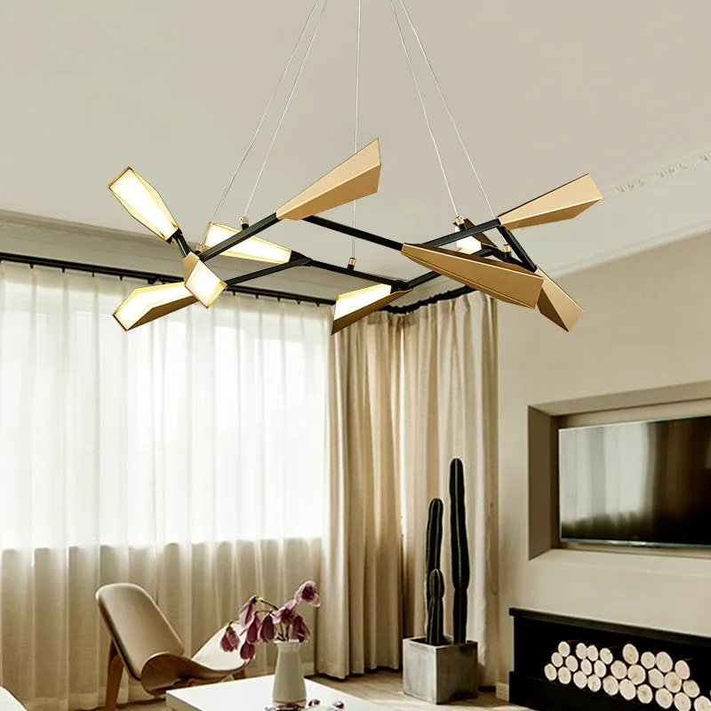 

Eusolis Wrought Iron Pendant Lamp Modern Gold Pendentes Para Sala De Jantar Industrial Lamp Modern Lighting Fixture