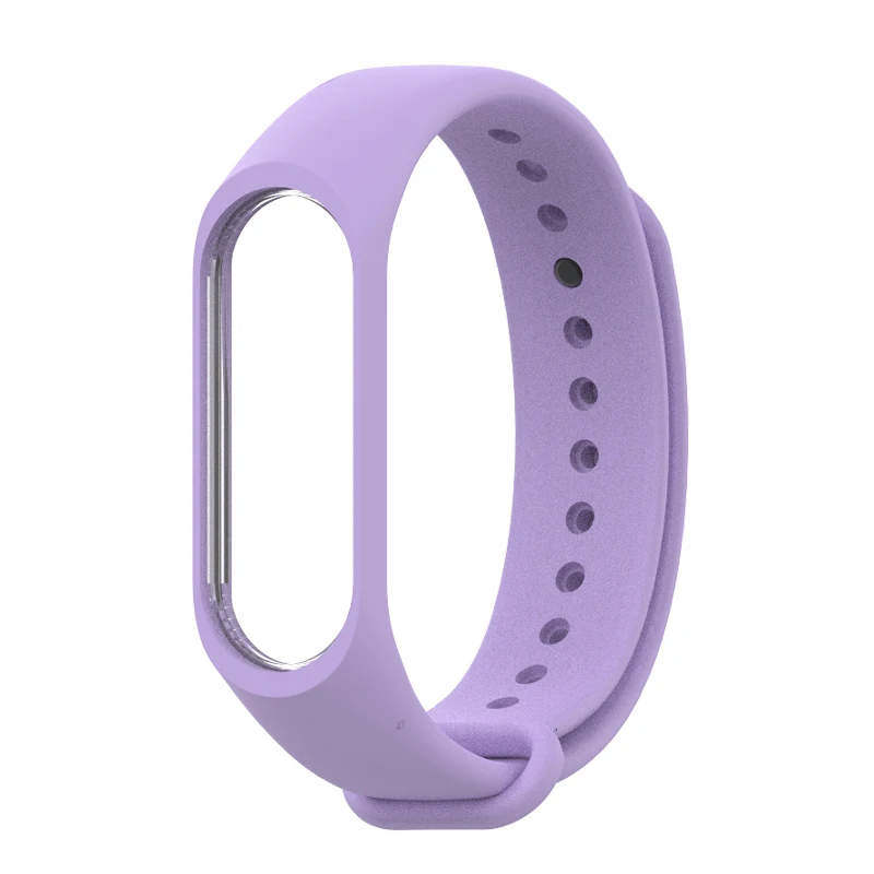 Браслет mi jobs mi band 4 для Xiaomi mi Band 4 Смарт-часы силиконовый ремешок для mi Band 3 браслет mi 3 Pulseira аксессуары - Цвет: Purple