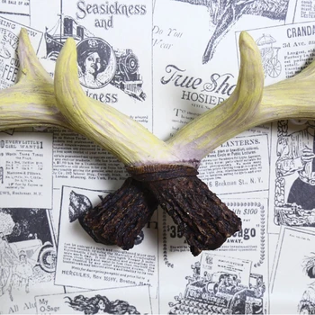 

Wall decorations Deer Head Antlers Wall Hook Home Hanging Clothes Hat Scarf Keys Rack Home Livingroom Decor decoration maison