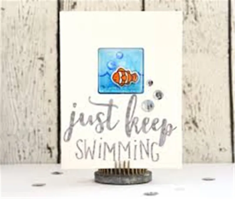 

InLoveArts Sea You Clear Stamps and Die Animals Birthday Metal Die Cutting Craft New 2019 Scrapbooking Card Making Embossing DIY