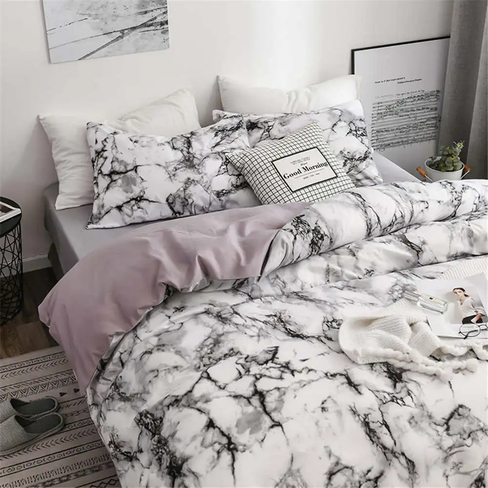 Copripiumino Boho da 3 pezzi, set di biancheria da letto con copripiumino con chiusura a cerniera e lacci angolari (copripiumino floreale, federe) - Italia