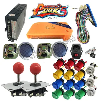 

DIY children's game machine with arcade Pandora box 5 Jamma 960 in 1 kit power supply button joystick harness