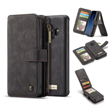 

CaseMe Leather Multifunction Zipper Wallet Card Slots phone cases for Samsung galaxy s7/s7 edge Card Slots Mobile Phone Case