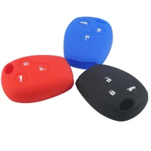 3 Botões de Silicone Chave Do Carro Caso Capa Para Renault Clio Modus Scenic Megane Duster Sandero Captur Twingo Remoto da Chave Do Carro Shell