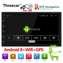 Auto Radio 2 Din Android 8 di Navigazione GPS Per Auto Radio Per Auto Stereo 7 “1024*600 Universale Auto Lettore wifi Bluetooth USB Audio