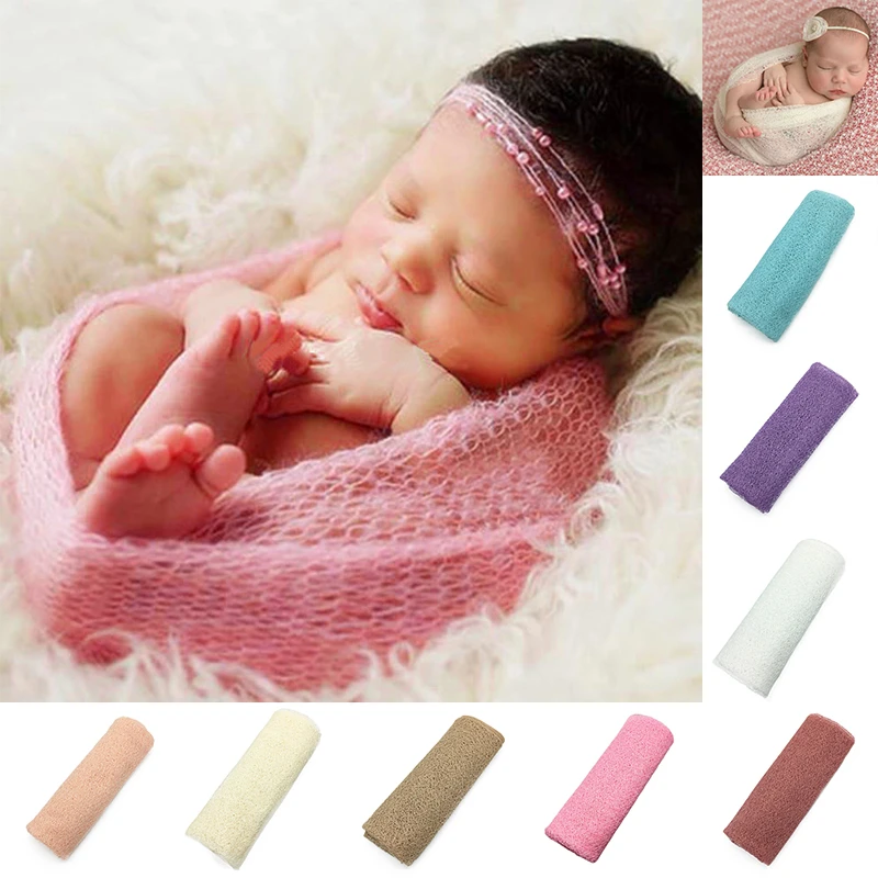 50*160cm Baby Wrap Newborn Photography Props Receiving Blankets Baby
