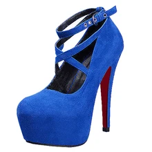 New High-heeled Shoes Woman Pumps Wedding Shoes Platform Fashion Women Shoes Red Bottom High Heels 11cm Suede