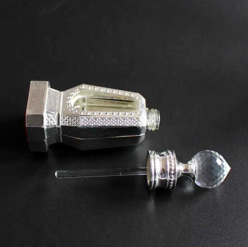 SAMBETTE 1 шт. 10 мл старину металлический флакон для парфюма арабские Бутылочки для эфирных масел со стеклянной капельницей Ближний Восток духи масло бутылка