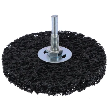 

1Pcs 100mm/4inch Poly Strip Wheel Paint Rust Remover 6mm Shank Clean Angle Grinder Discs 13mm Thickness For Abrasive Tools