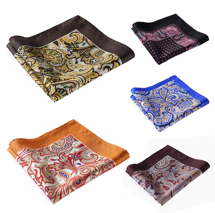 HN37Z Handkerchief 100/% Natural Silk Satin Mens Hanky Wedding Pocket Square