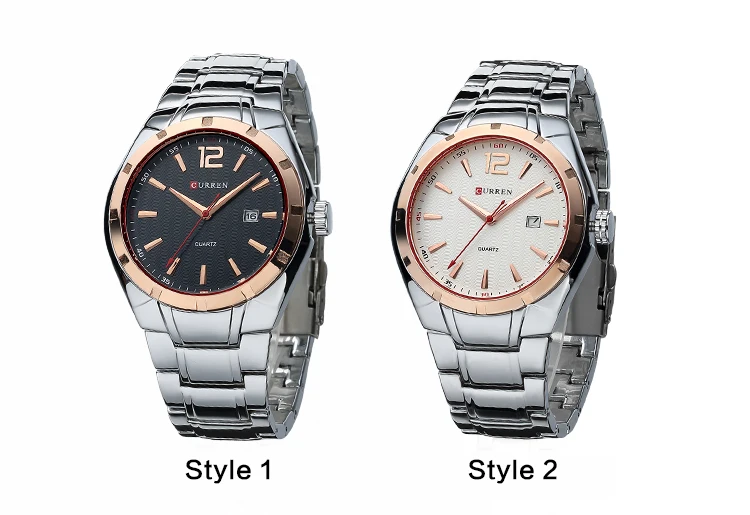 Топ бренд CURREN Мужские часы роскошный ремешок из нержавеющей стали наручные часы модные спортивные часы водонепроницаемые Relogio Masculino