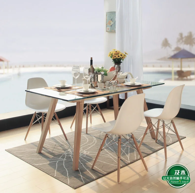 Modern Minimalist Scandinavian Furniture And Wood Rectangular Gl Modern Minimalist Scandinavian Furniture And Wood Rectangular Gl Dining Table Solid Cz007a Creative In Nail Tables From On