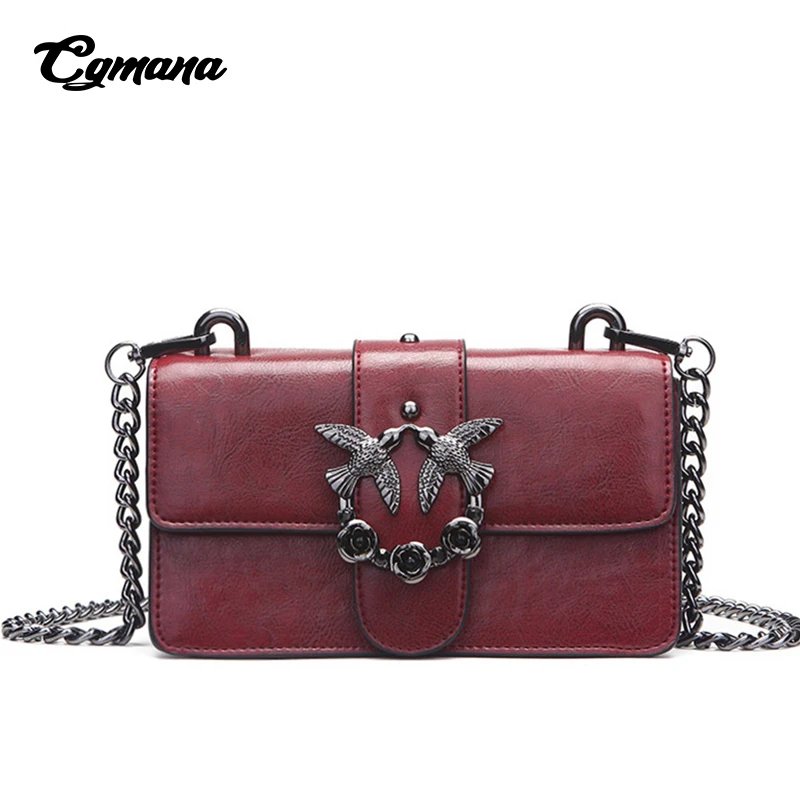 

CGMANA Women Handbag 2018 Brand High Quality Small Flap Shoulder Bags for Girl Women's Messenger Bags Designer Crossbody Handbag
