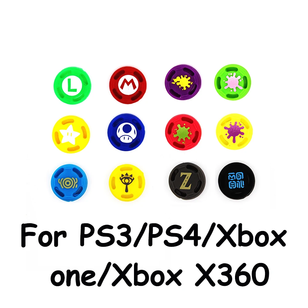 1 шт. силиконовые аналоговые ручки для большого пальца крышка s PS4 SLIM PRO XBOX X360 JoyCon