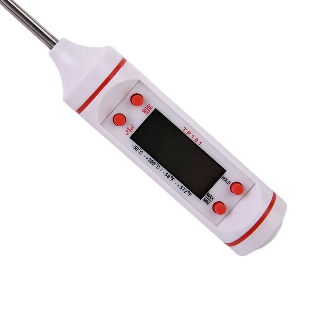 Горячий TP101 ручка типа ЖК-пищевой термометр из нержавеющей стали контактный кухонный инструмент измерения температуры