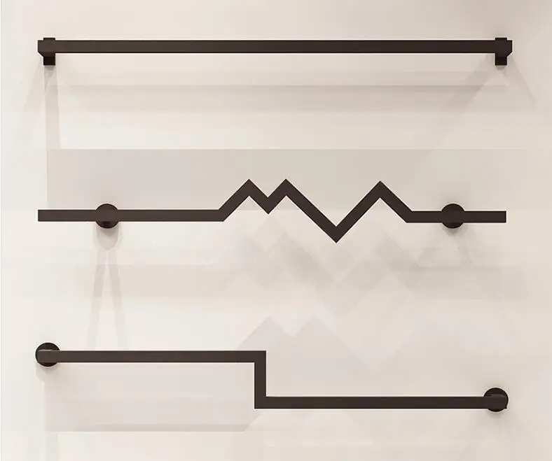

Clothing store display rack wall hanging men's and women's clothing store hanging poles clothes display rack
