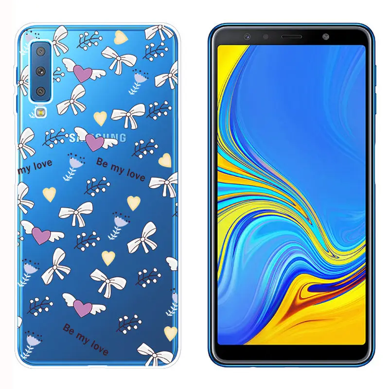 Soft TPU Fundas for Samsung A750 Smart Back Phone Cover for A6 A8 Plus 2018 Galaxy A9 2018 Clear Silicone Case for A520 A7 2018 (9)