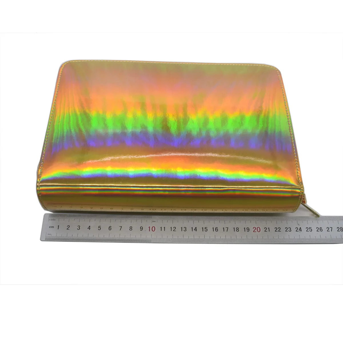 Tamanho da Arte do Unha Carimba a Placa Titular do Selo do Unha do Arco-íris do Laser Slots Mais Polonês Retângulo Duplo Zíper Modelo Case Bolsas 96 Que 10 Beleza e saúde