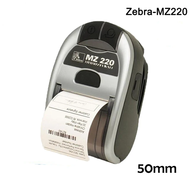 Zebra MZ220 50mm Bluetooth Thermal Mobile label Printer mini Wireless