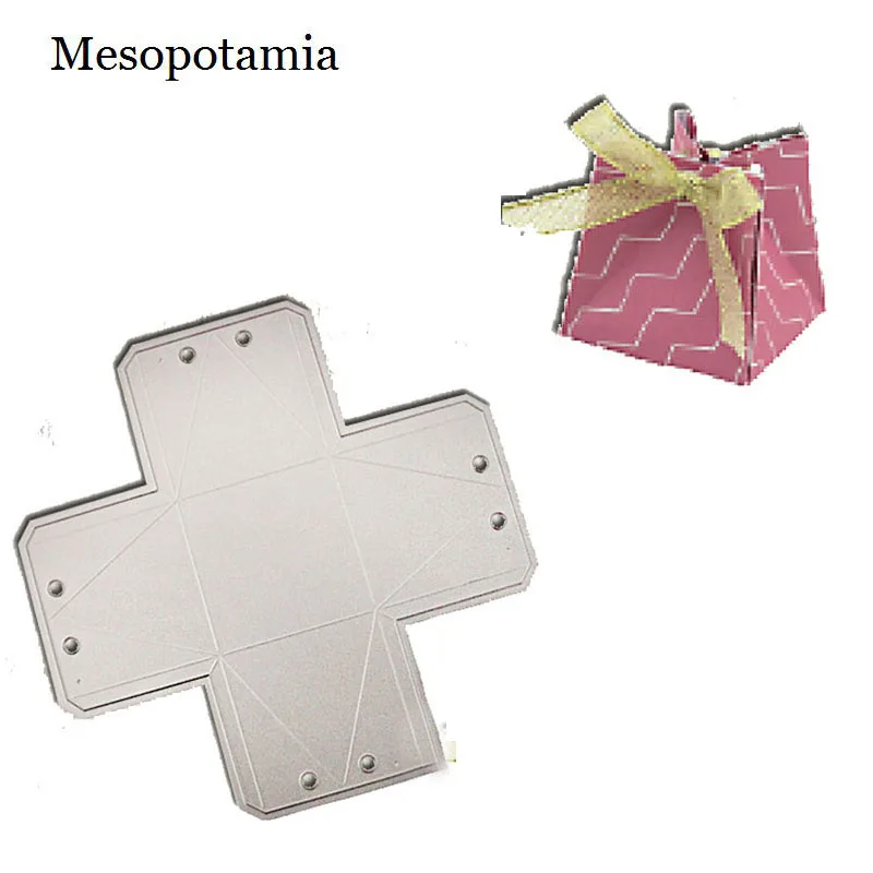 DIY Scrapbooking Albums Bag Package Fold Gift Box Card Die Cutting Dies Decorative Metal