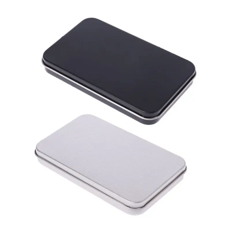 

Organizer Case Small Metal Tinplate Can Storage Box For Makeup Double Eyelid Sticker Money Coin Key
