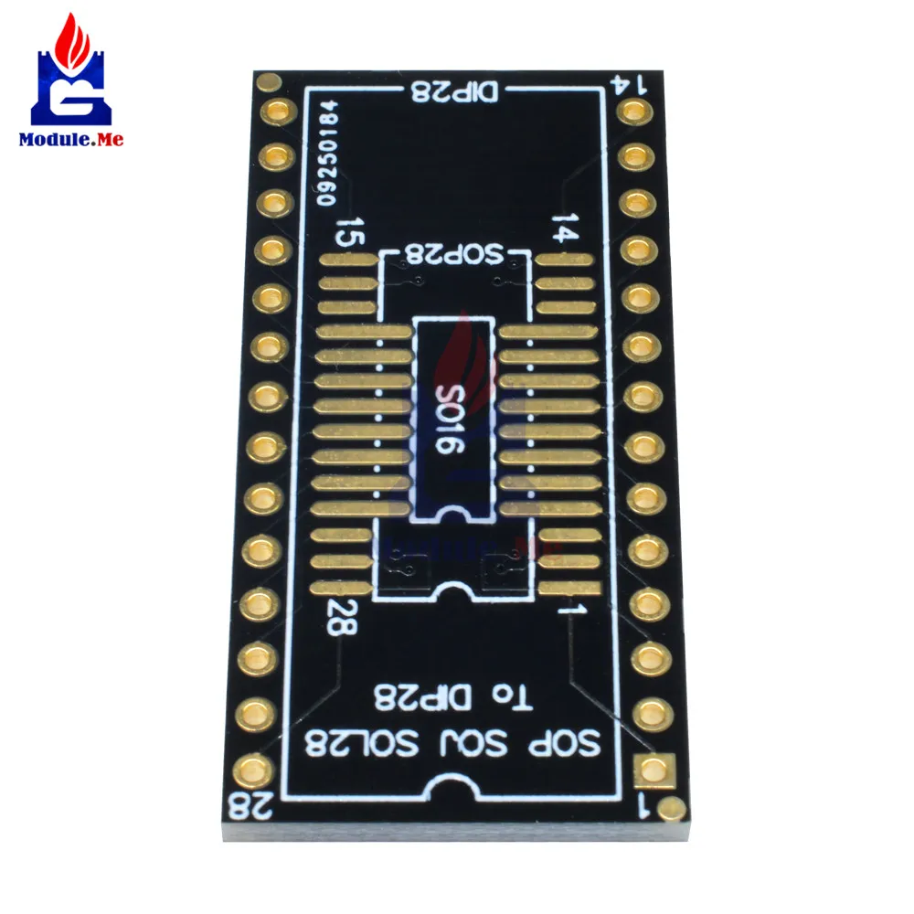 10pcs SOP16 SOP28 SSOP28 to DIP16 DIP28 Adapter Converter PCB Single Pin Header