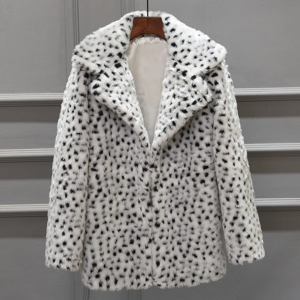 Пальто и куртки женские повседневные теплые зимние топы женские леопардовые принты пуловер Джемпер Женская куртка 2018Oct11 - Цвет: Белый