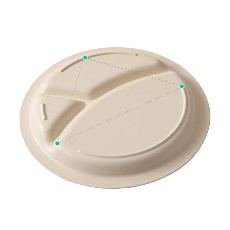 5 PcsSet Baby Bamboo Fiber Dinnerware Eco-friendly Children Feeding Food Plate With Cup Spoon Fork Food Storage Plate BB5120 (5)