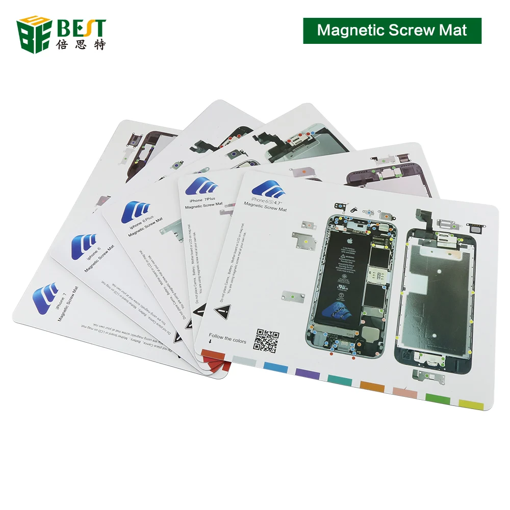 

Best Professional Magnetic Screw Mat Technic Pad for iPhone 7 7plus 6 6S Opening Repair Tool