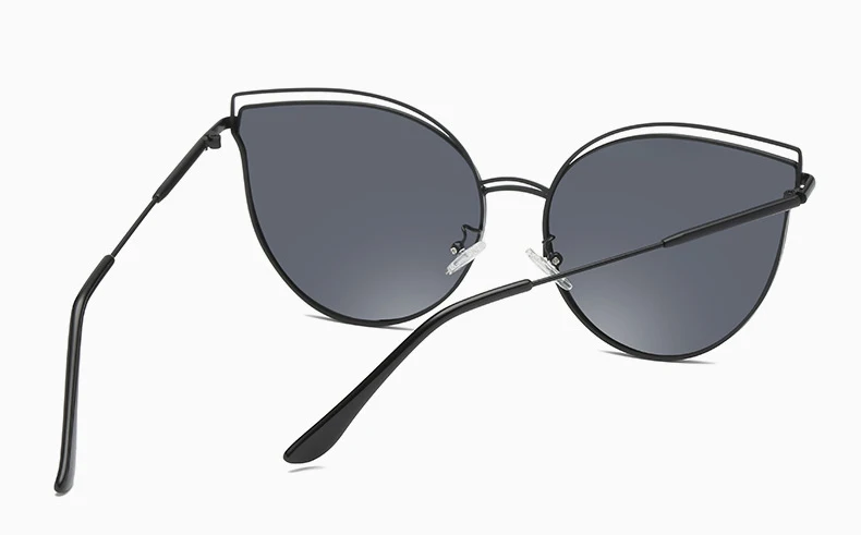 BENZEN, кошачий глаз, солнцезащитные очки для женщин, Ретро стиль, поляризационные, женские солнцезащитные очки, металлическая оправа, женские очки, оттенок, черный, чехол B6559