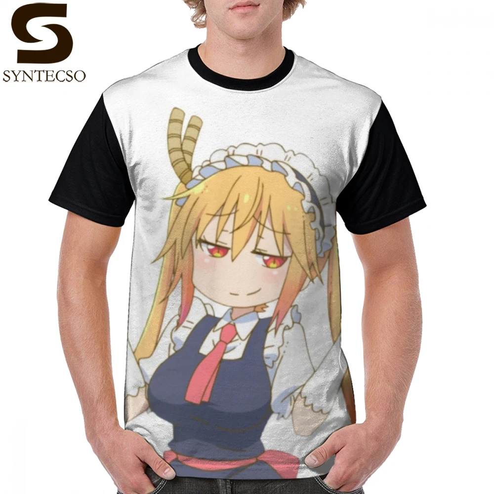 Футболка Miss Kobayashi Dragon Maid Классическая футболка с принтом Тору милая Мужская из
