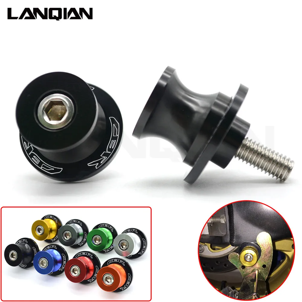Universal 8mm Motorcycle Blue CNC Aluminum Swingarm Spools Slider For Honda CBR 600 954 1000 RR CBR600RR CBR954RR CBR1000RR ETC |