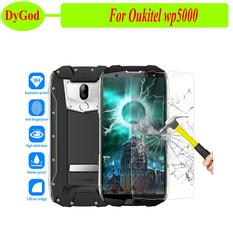 DyGod для Oukitel wp5000 закаленное Стекло Передняя пленка Экран протектор 5 7 'для