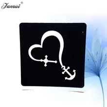 Мода хна трафарет татуировки Любовь кольцо Якорь Дизайн женский боди-арт краски DIY Рисунок маленькая хна шаблон татуировки паста AG203