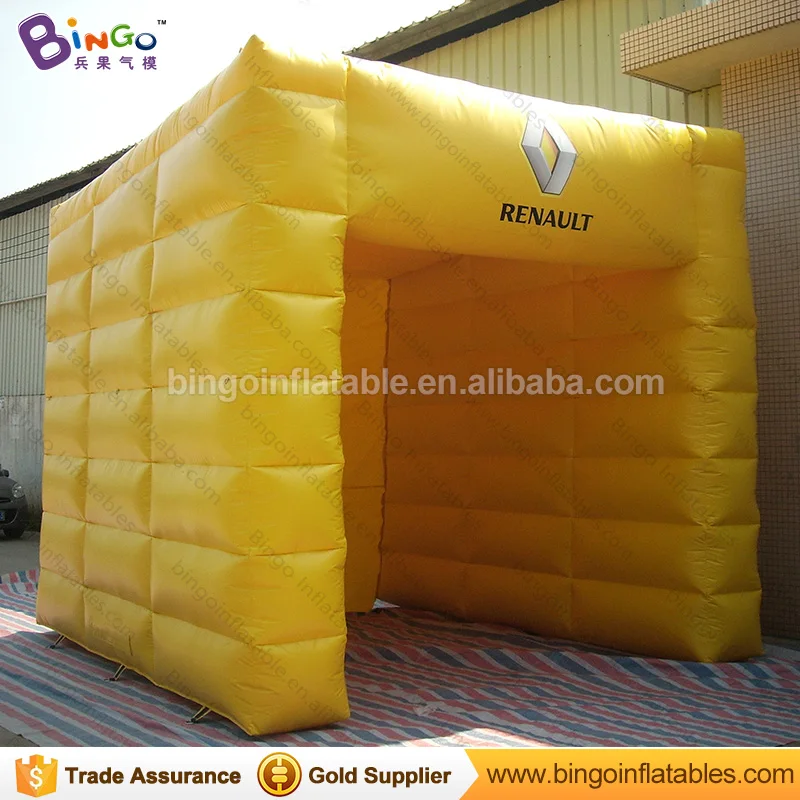 ПВХ надувные складные палатки 4*4*4 м надувной куб палатка портативный стенд с бесплатной доставкой N Бесплатный Вентилятор палатки игрушка из Китая